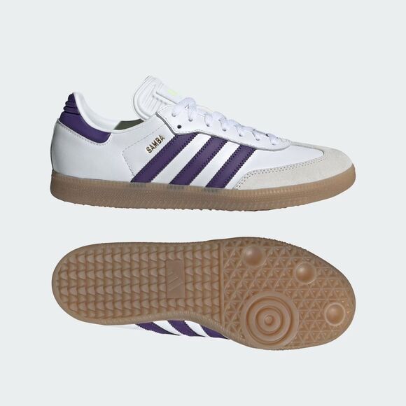 Adidas Samba Messi Indoor - Unisex Soccer Shoes White Purple IH8161 NEW - Picture 6 of 8